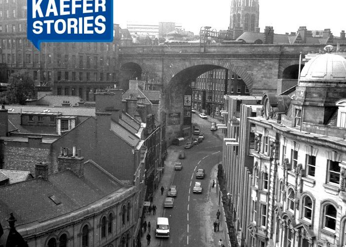 Photo of Newcastle-upon-Tyne in 1973, side from the Tyne Bridge by Thomas M.N. Clifton